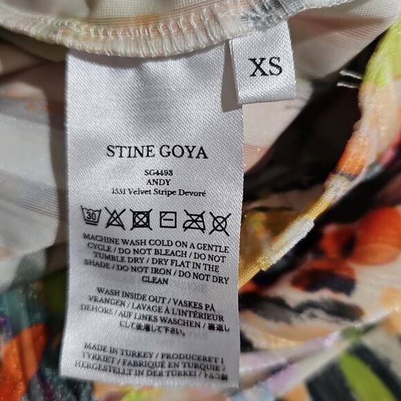 Stine Goya Andy Flare Pants Abstract Floral retro hippie Size XS - Picture 7 of 8